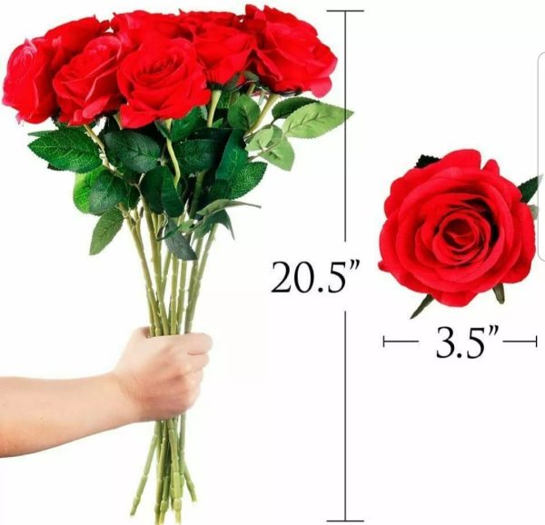 Zzzzzzzpromo 🤩🤩for clicking on page4🌷🌹Long size silk Rose ..see more items 👇👇