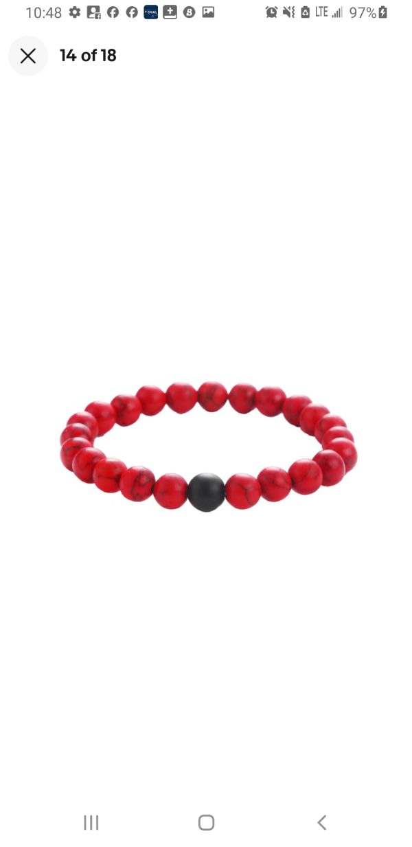 Women bracelet Red colour.perfect for moderate Size Suitable for non obesity size lovers living in usa .Not suitable for Obesity or extra fat individuals.