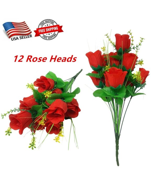 ❤❤❤A cheap  low budget synthetic rose flower or similar cheap rated flower under $15. From a flower store in usa.