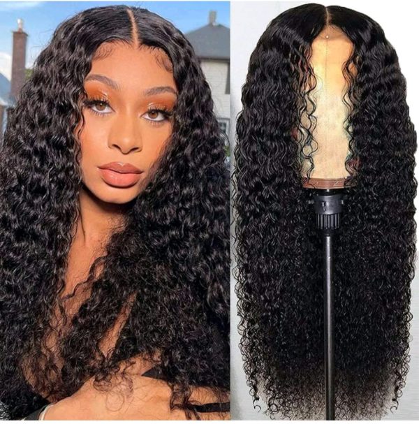 ⚠️⚠️❤18" Hair Curly Front Wig Women Brazilian Long Curly Wavy Hair Wigs Women Costume