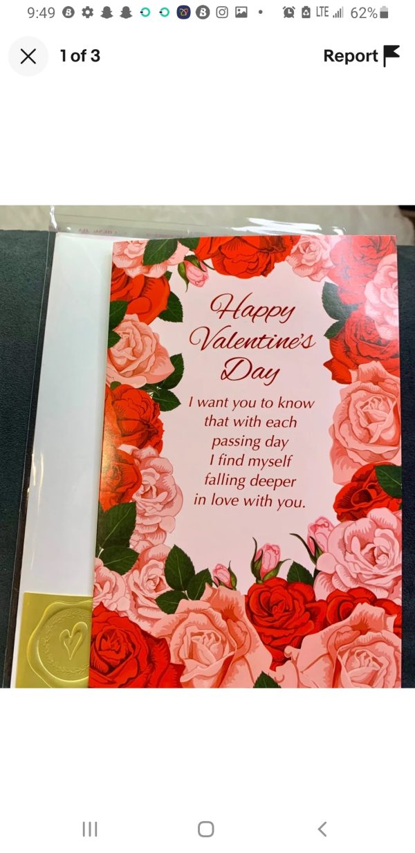 A valentine Greeting cards from a greeting card store in usa.