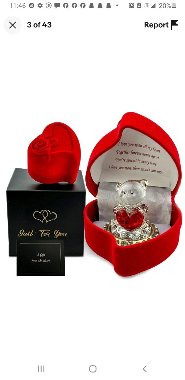 ⚠️❤Luxury mini size valentine teddy bear.