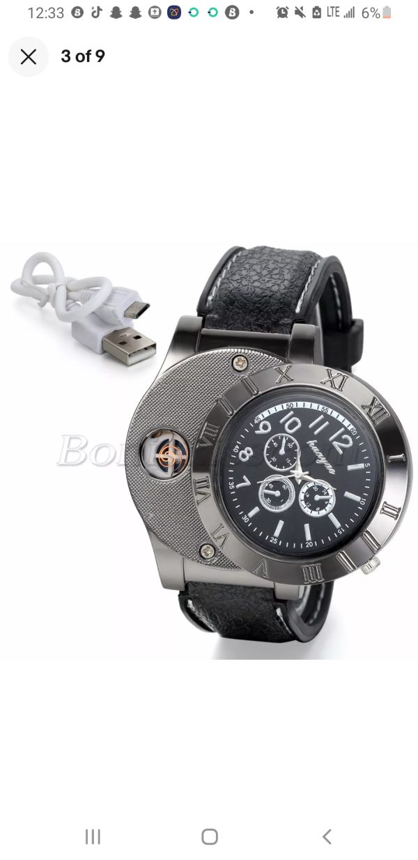 ⚠️❤❤Cigarettes 🚬 lighter watch for cigarette lovers men luxury watch.