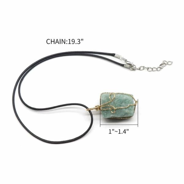 ⚠️ 0.3 necklace on promo with 💎 gemstone pendant from a store in usa. To your loved ones abroad.