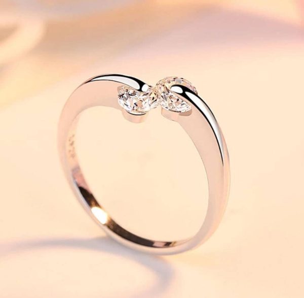 ⚠️ 0.3 silver plated ring to loved ones door step .adjustable size works for size 6 size 7 size 8 size9