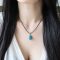⚠️ 0.3 necklace on promo with 💎 gemstone pendant from a store in usa. To your loved ones abroad.