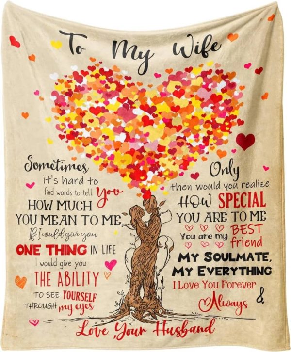 ⚠️ 0.0000009 To my wife leg cover blankent cover  with love content written all over blanket as similarly seen in the picture.