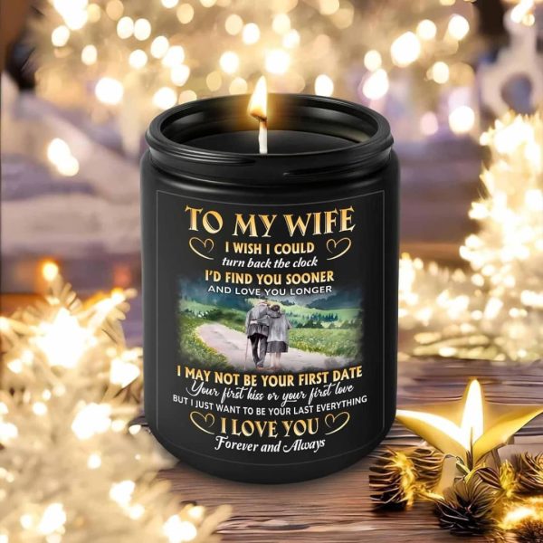 ⚠️ 0.000000006 To my wife candle  from a floral store in usa. Perfect gift for loved ones abroad. With love content as similarly seen on product picture .