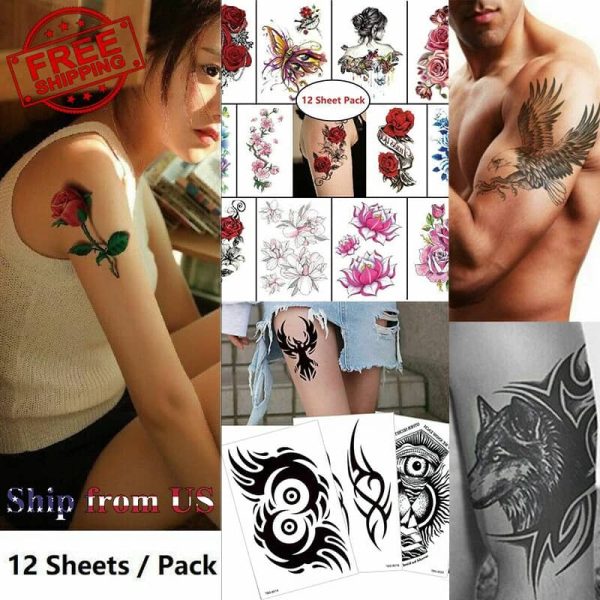 ⚠️ 0.0000000007 Temporal tatoo stickers for your loved ones abroad in usa.12 tatoo in a pack so receiver gets 12 tatoo to choose from.